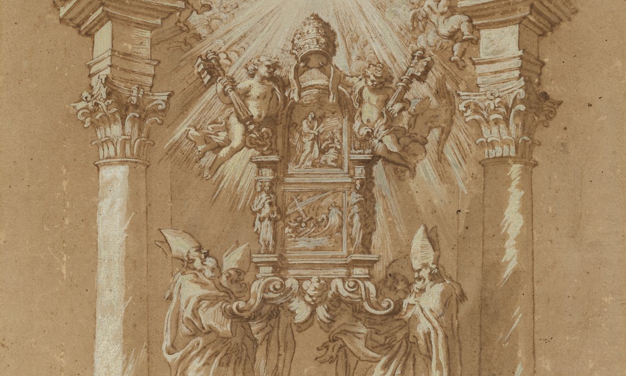 Studium do Katedry św. Piotra autorstwa Gian Lorenzo (studio of) Bernini