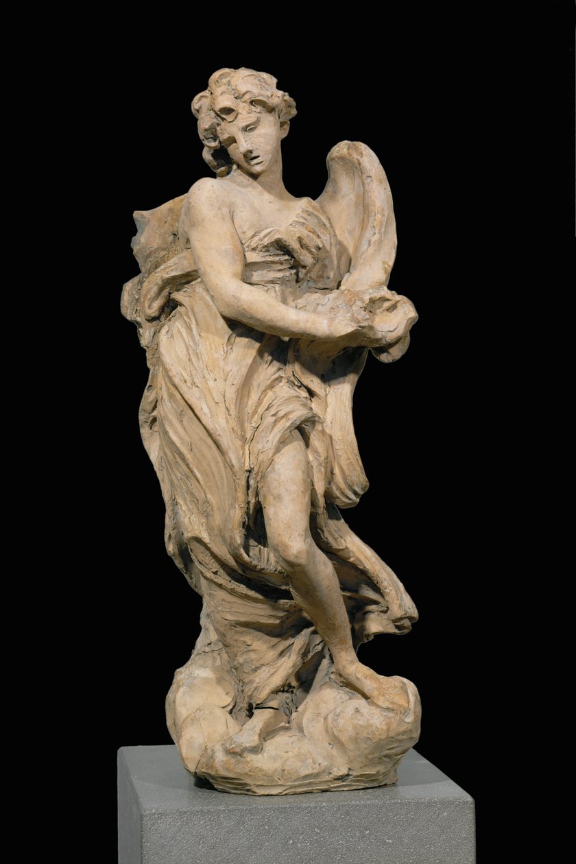 Anioł niosący Koronę Cierniową ... autorstwa Gian Lorenzo Bernini