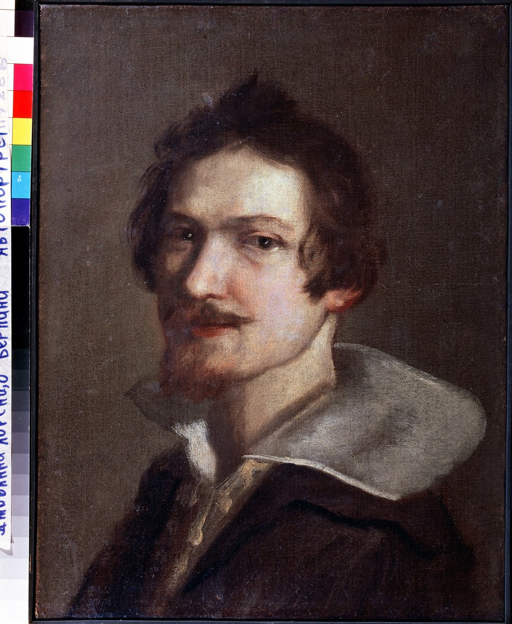 „Autoportret” Obraz Gianlorenzo Berniniego, znany jako Bernini (1598-1680) około 1630 r. Serpukhov, Państwowe Muzeum Historii i Sztuki autorstwa Gian Lorenzo Bernini