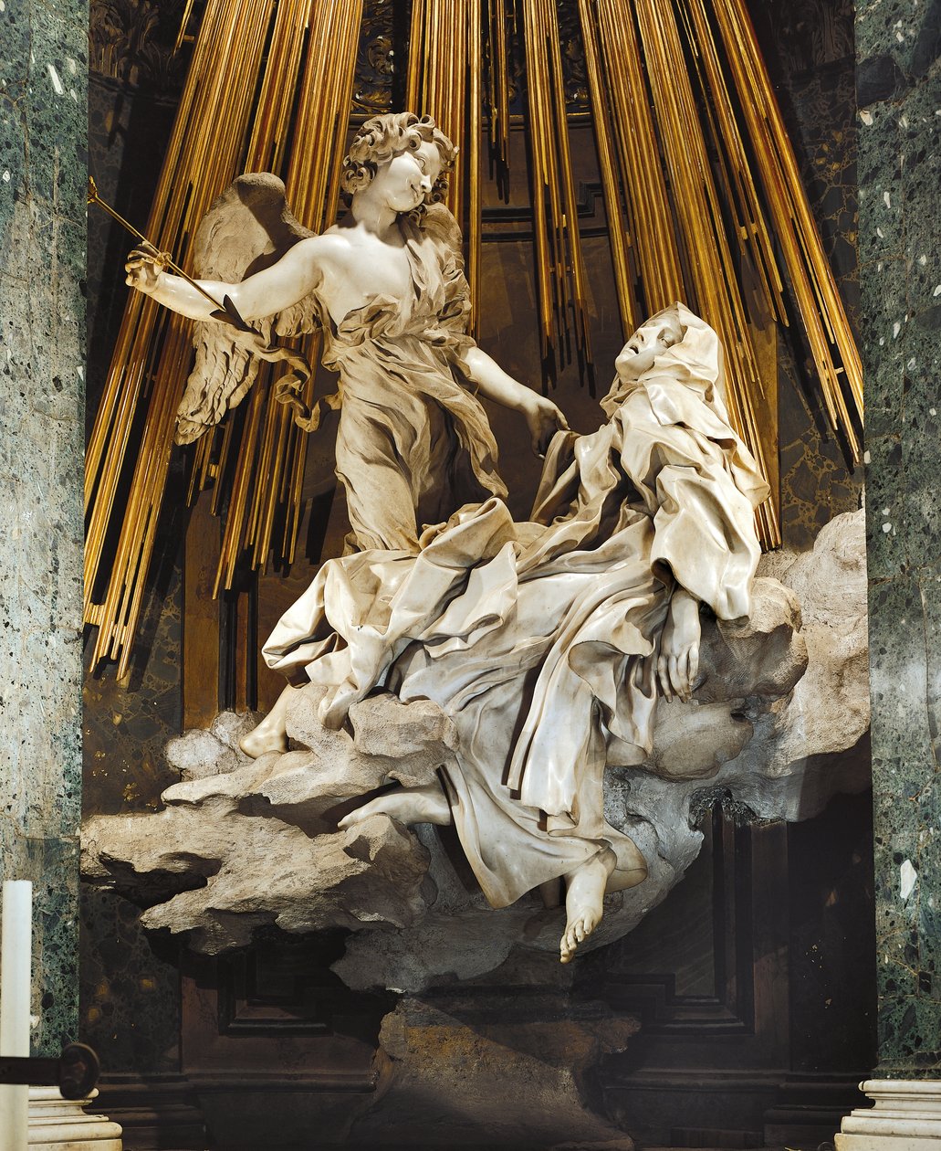 Włochy, Rzym, kościół Santa Maria della Vittoria, Ekstaza św. Teresy z Avila autorstwa Gian Lorenzo Bernini