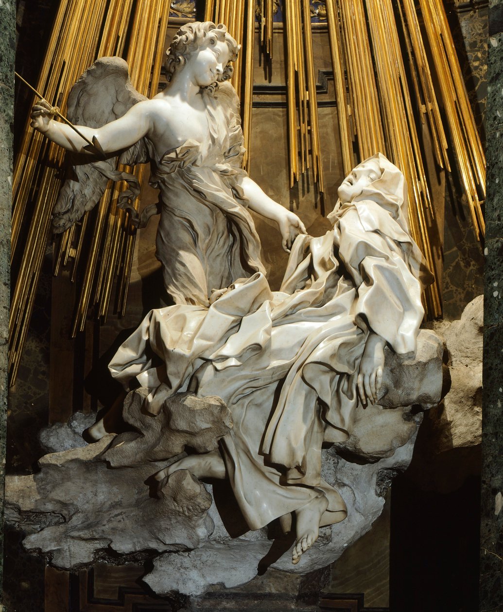 Włochy, Rzym, kościół Santa Maria della Vittoria, Ekstaza św. Teresy z Avila autorstwa Gian Lorenzo Bernini