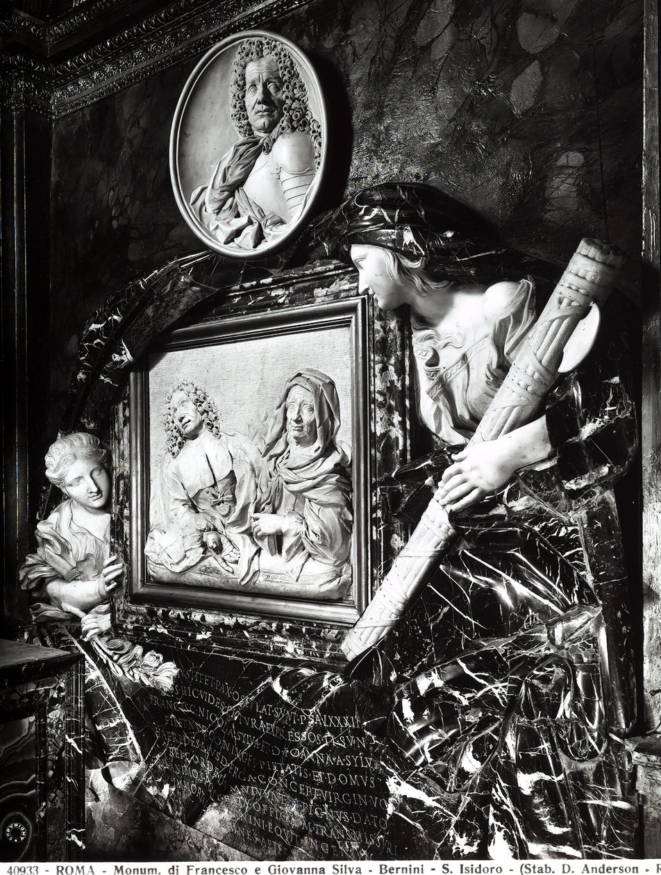 Pomnik Francesco i Giovanniego Silvy autorstwa Gianlorenzo Berniniego, 1663 autorstwa Gian Lorenzo Bernini