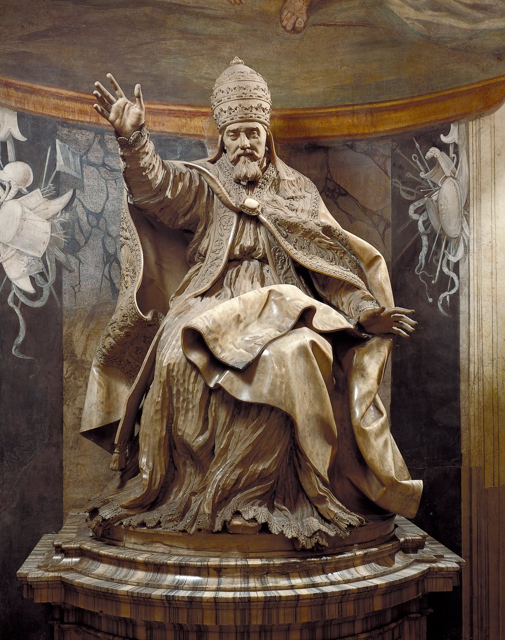 Papież Urban VIII, Gian Lorenzo Bernini (1598-1680) i asystenci, marmur autorstwa Gian Lorenzo Bernini