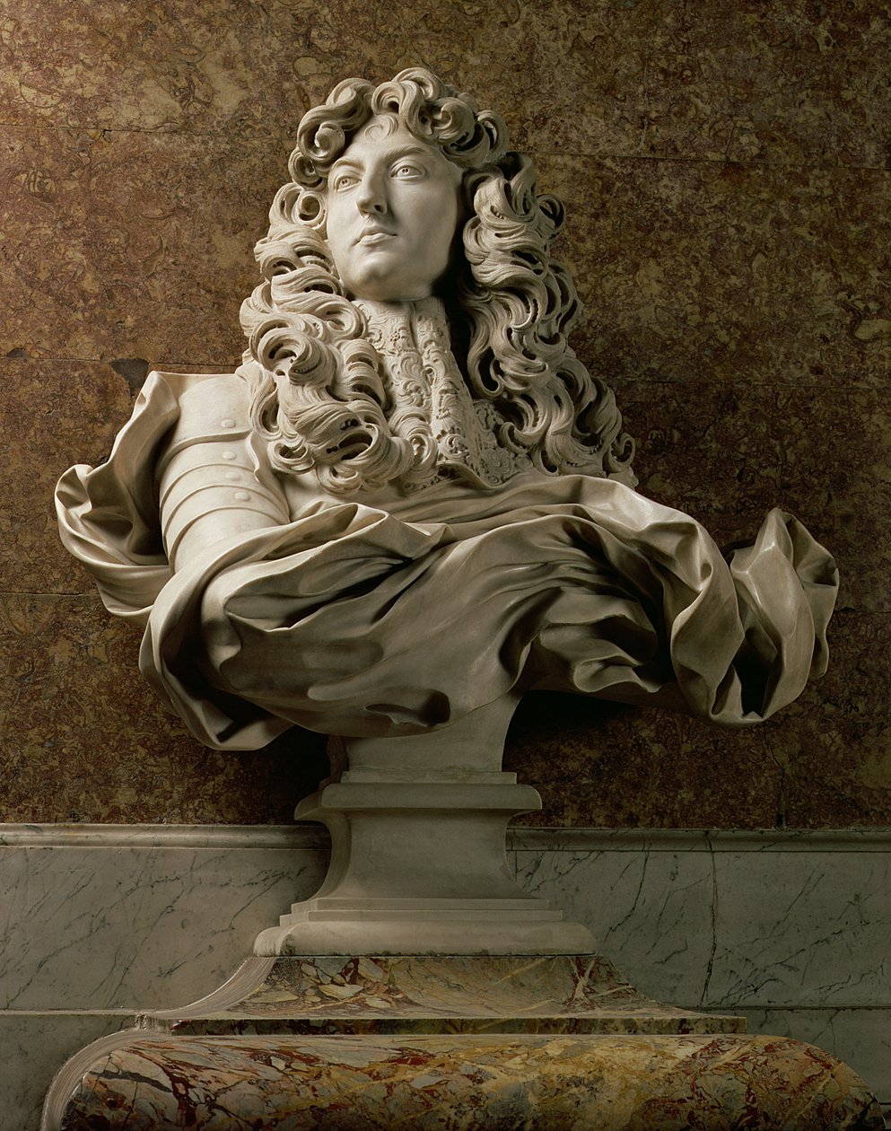 Popiersie portretowe Ludwika XIV (1638-1715), 1665, (marmur) (zob. też 154787) autorstwa Gian Lorenzo Bernini