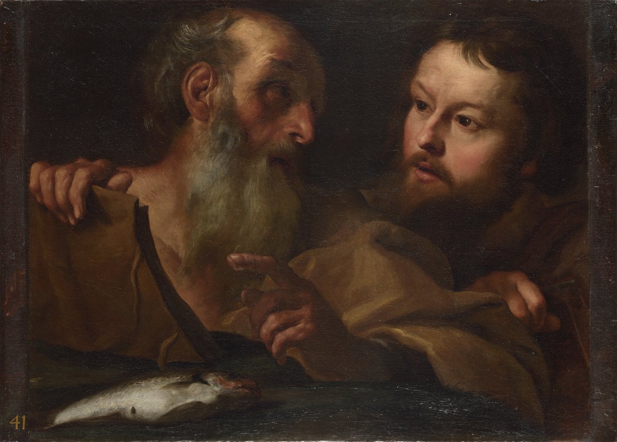 święci Andrzej i Tomasz, przed 1627 r. autorstwa Gian Lorenzo Bernini