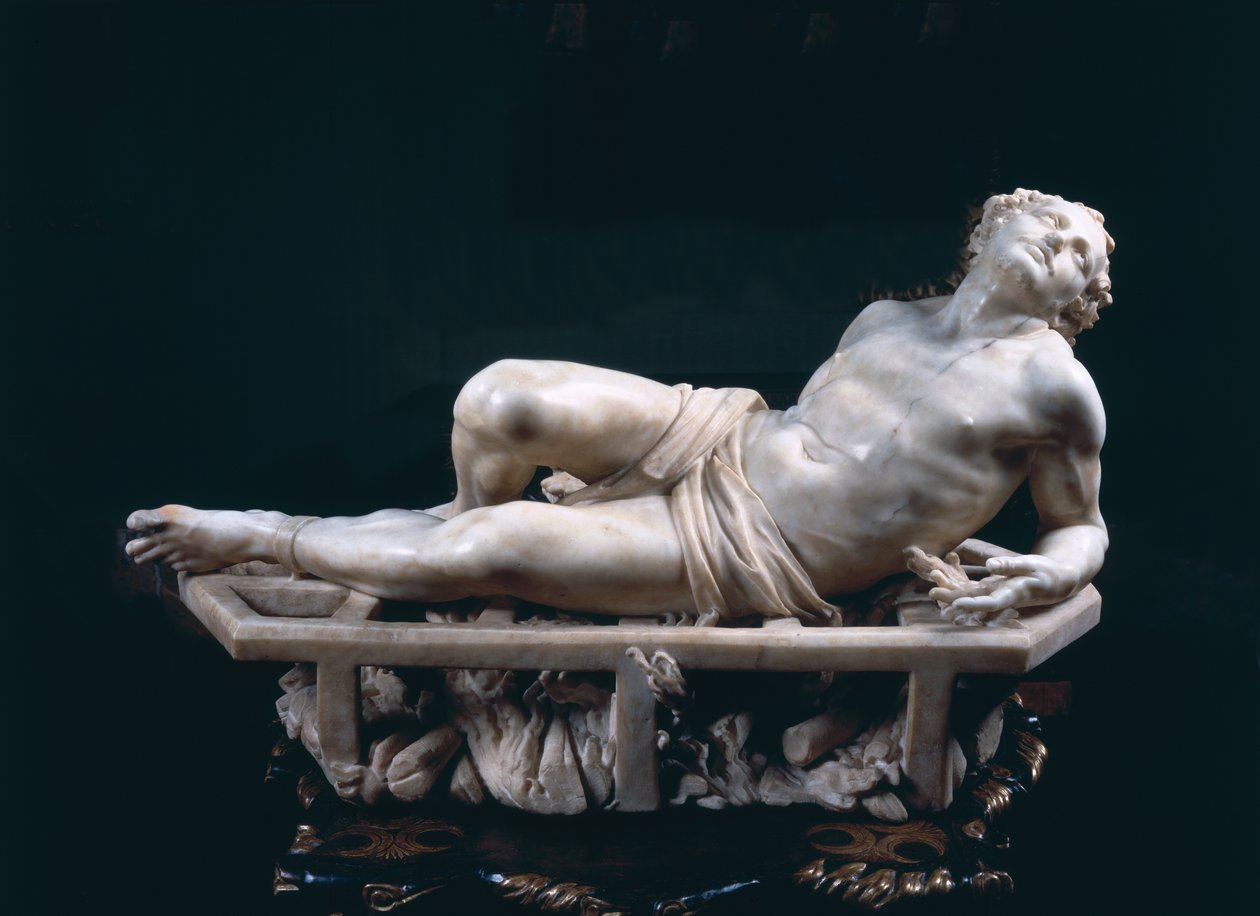 Męczeństwo św. Wawrzyńca, 1613 (marmur) (szczegóły patrz 106232) autorstwa Gian Lorenzo Bernini