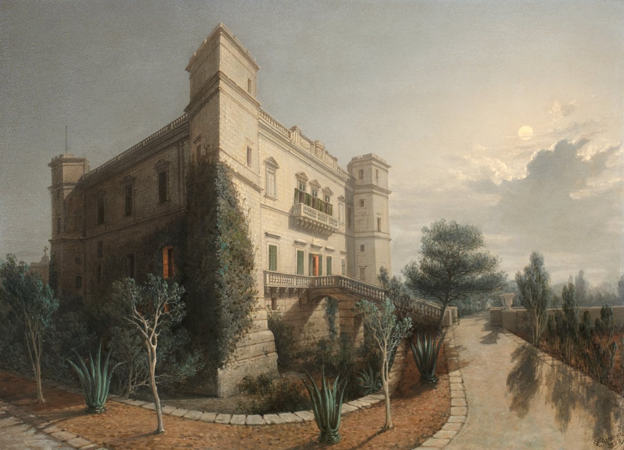 Pałac Verdala, 1888 autorstwa Giancinto Gianni