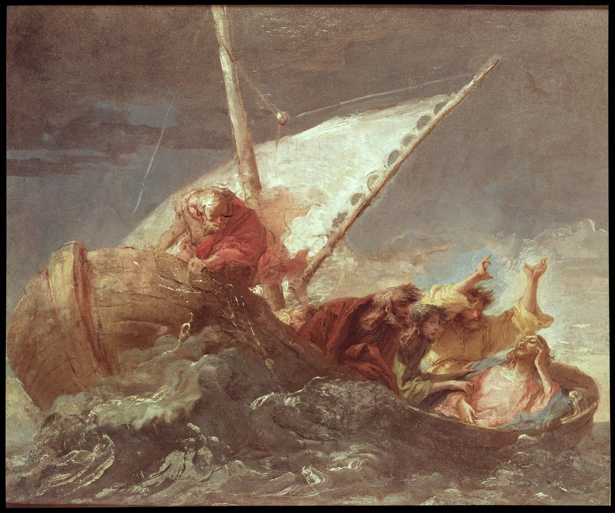 Chrystus na Jeziorze Tyberiadzkim autorstwa Giovanni Domenico Tiepolo