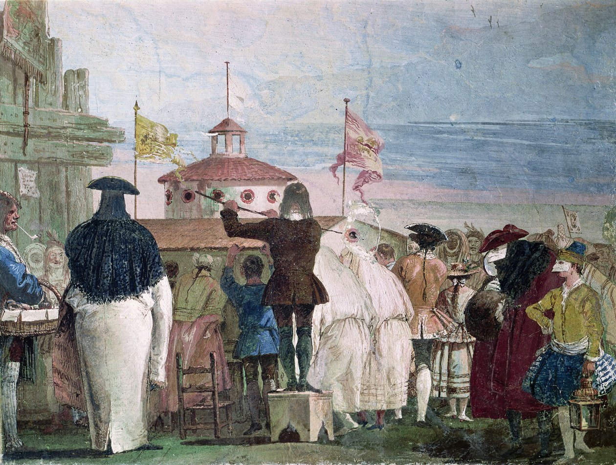 Nowy Świat, z „Foresterii” (Pensjonat), 1757 autorstwa Giovanni Domenico Tiepolo