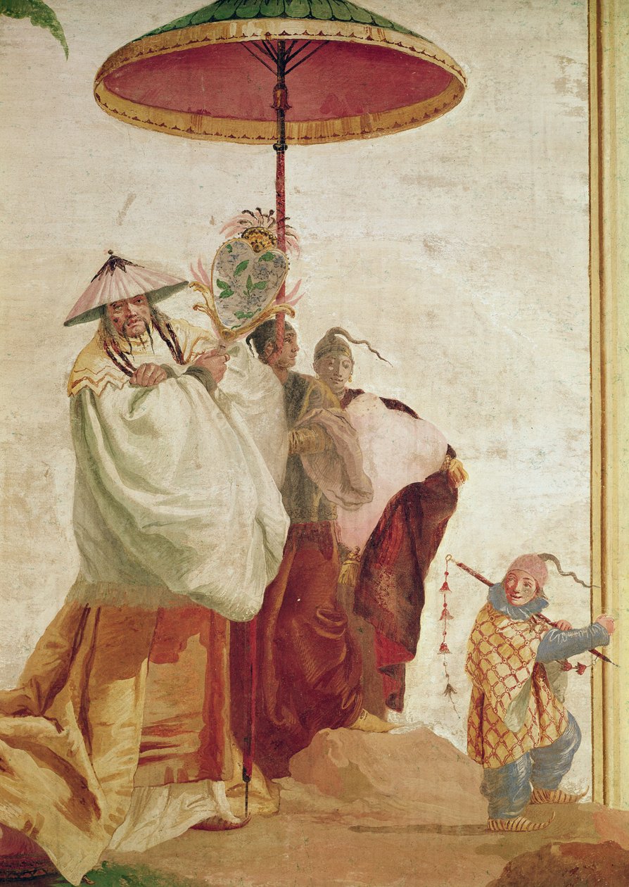 Spacer Mandaryna autorstwa Giovanni Domenico Tiepolo