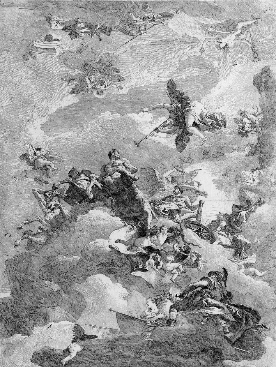 Triumf Herkulesa autorstwa Giovanni Domenico Tiepolo