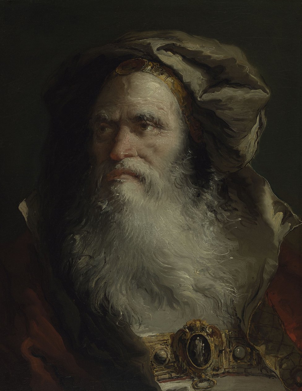 Głowa filozofa autorstwa Giandomenico Tiepolo