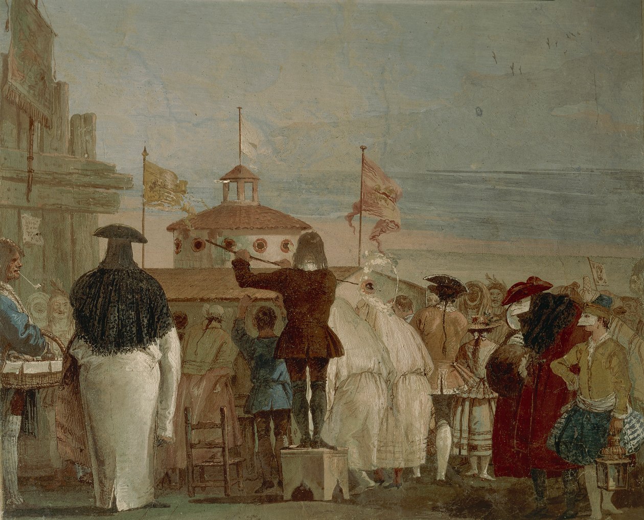 Nowy świat (karnawał wenecki) autorstwa Giandomenico  Tiepolo