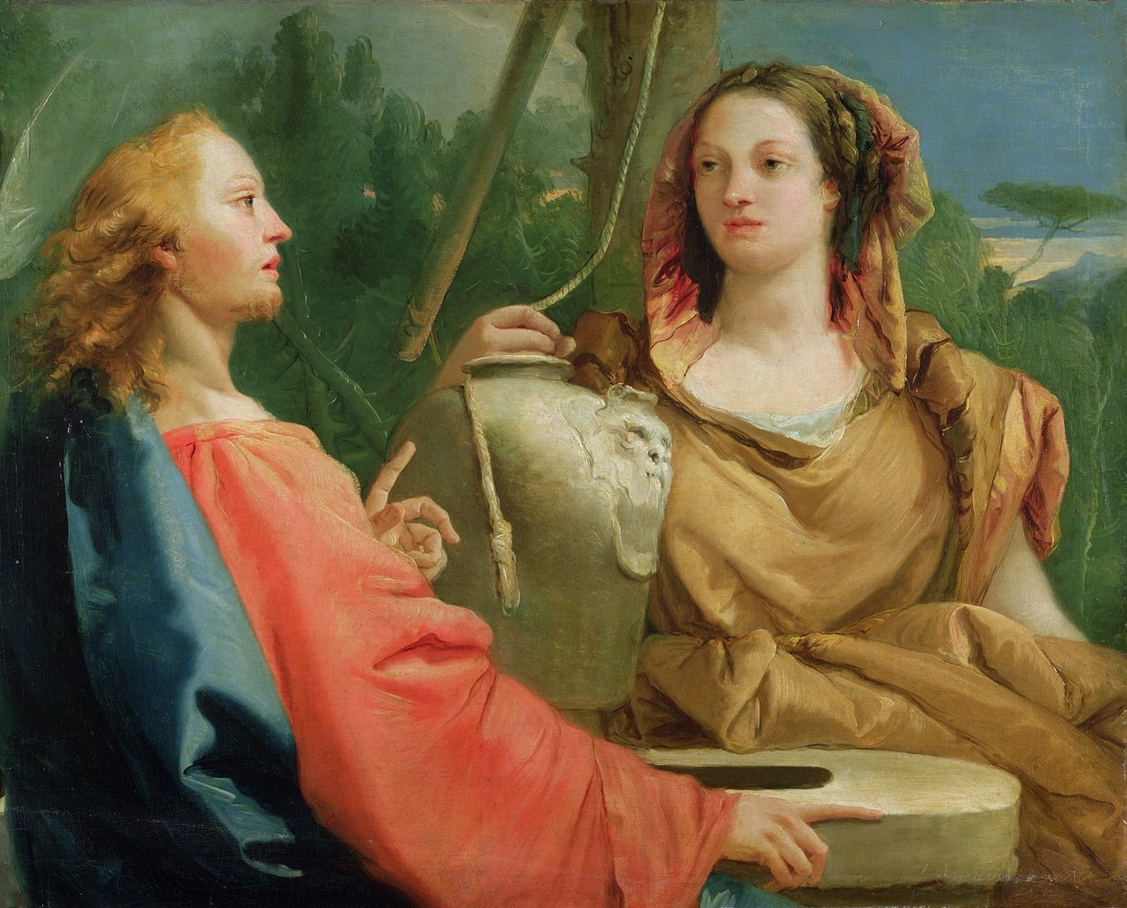 Chrystus i Samarytanka autorstwa Giovanni Domenico Tiepolo