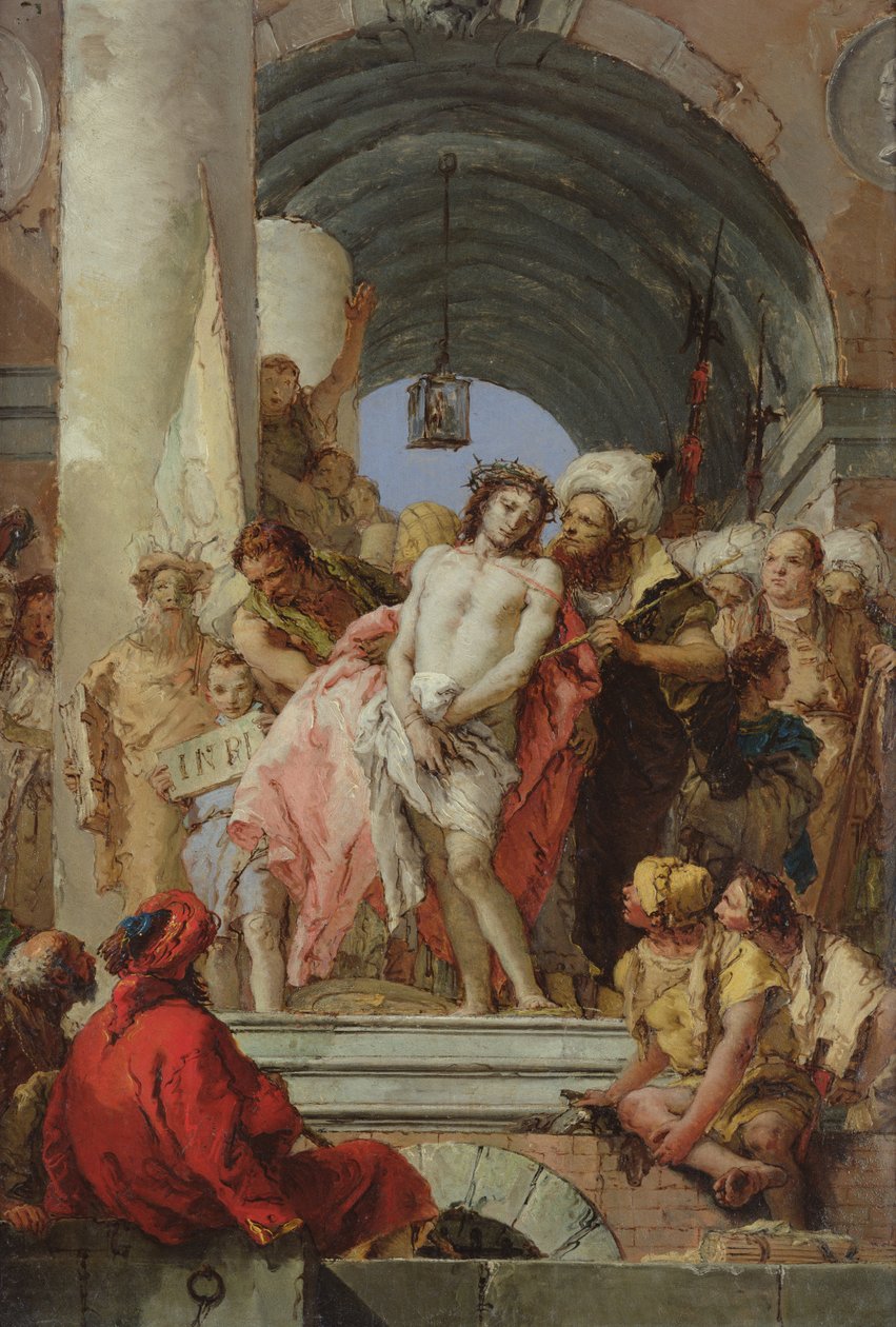 Spójrz na mężczyznę autorstwa Giovanni Domenico Tiepolo