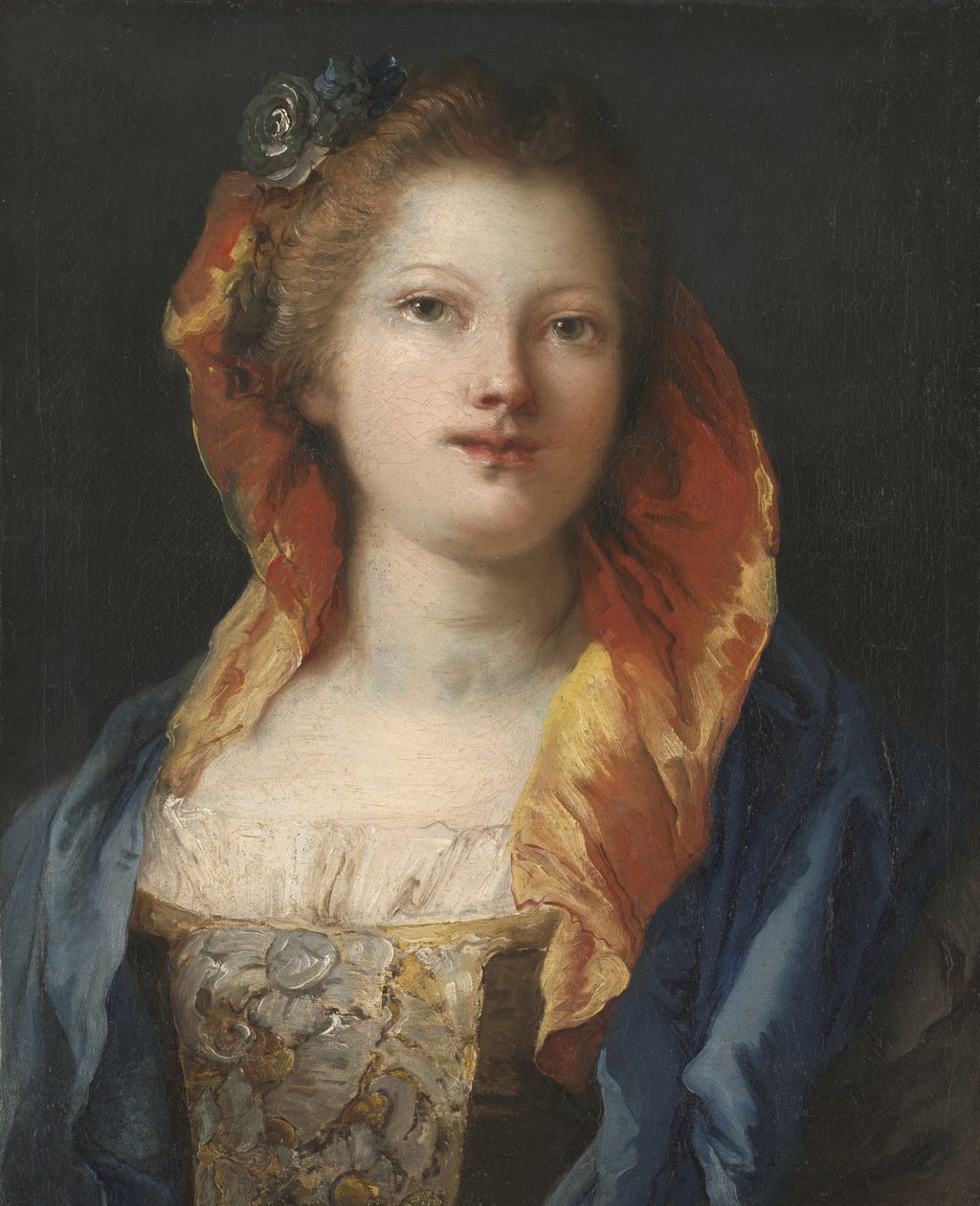 Portret kobiety, 1762-70 autorstwa Giovanni Domenico Tiepolo