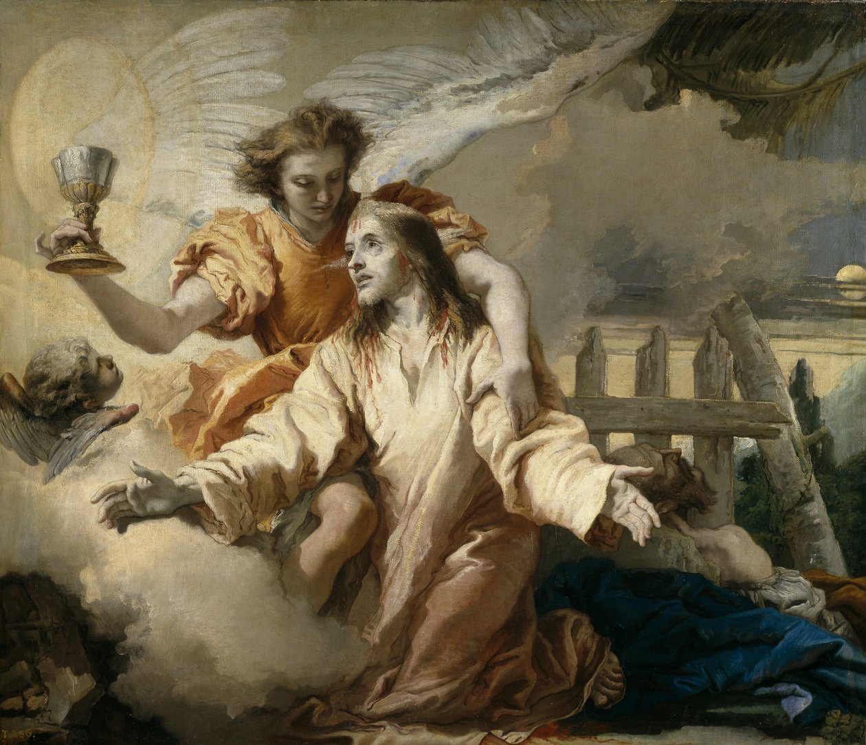 Agonia w ogrodzie, 1772 autorstwa Giovanni Domenico Tiepolo