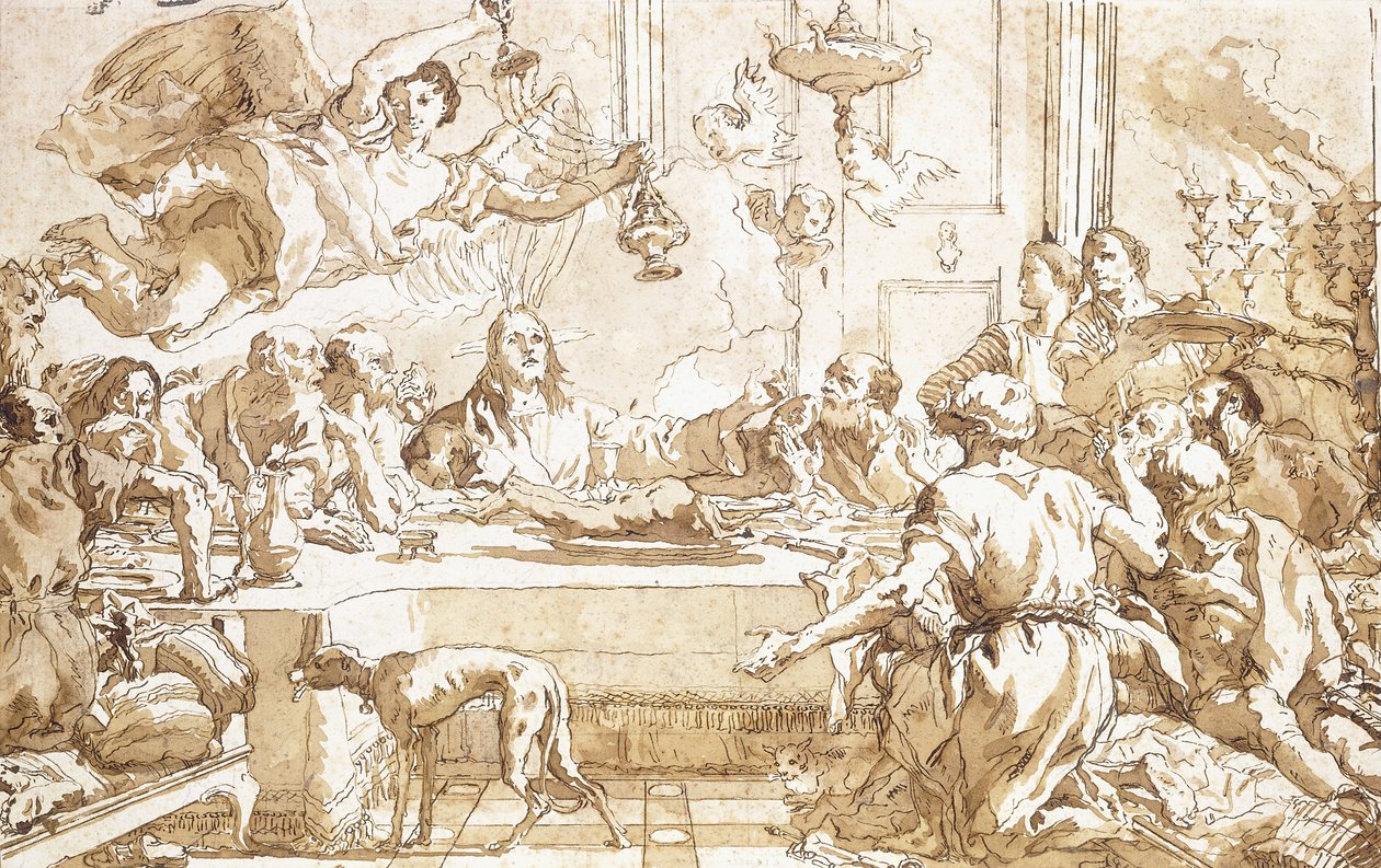 Ostatnia Wieczerza, autorstwa Giovanni Domenico Tiepolo