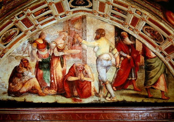 Ścięcie św. Jana Chrzciciela, 1519 autorstwa Giannicola di Paolo