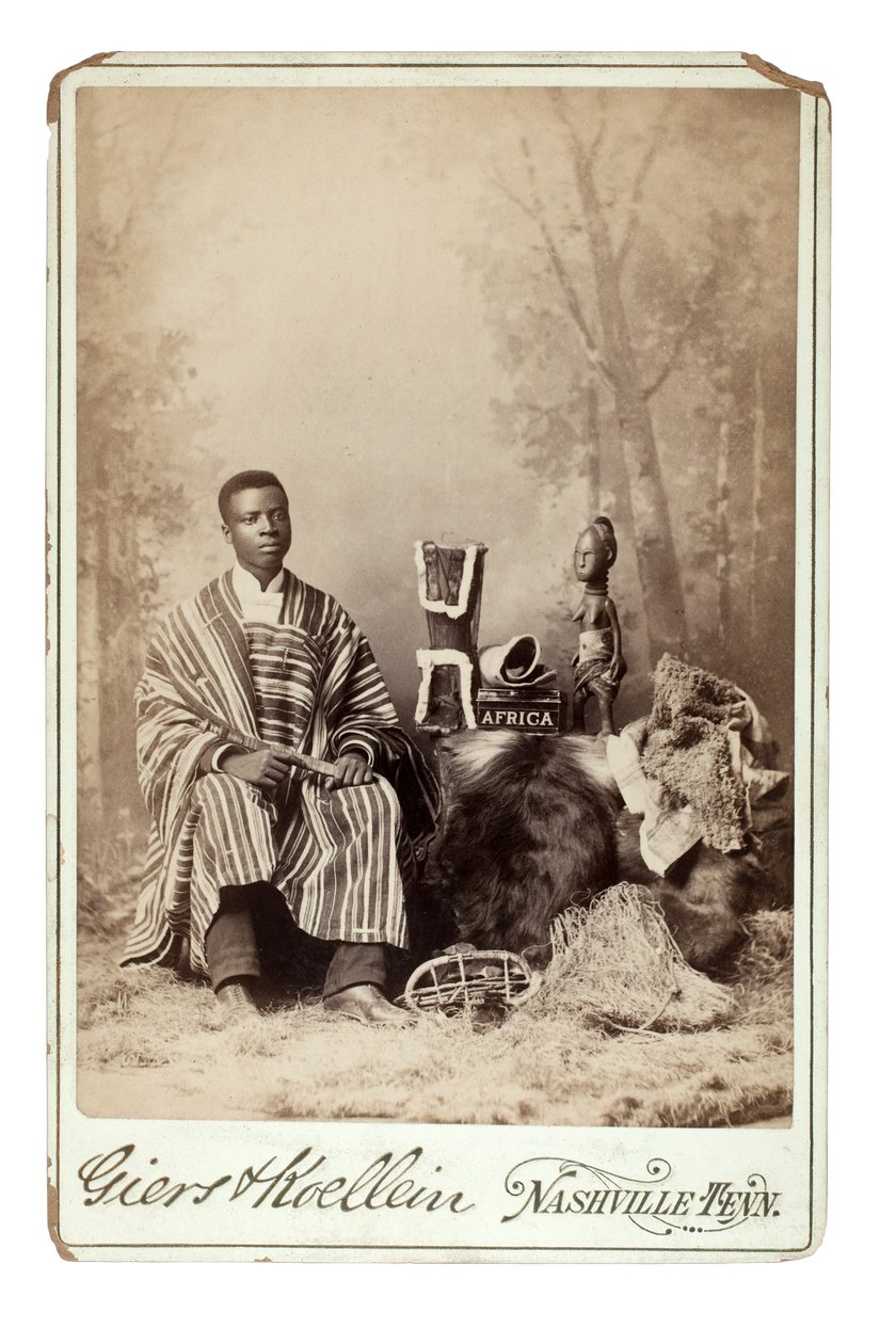 Momolu Massaquoi, Nashville, USA, ok. 1890 (odbitka żelatynowo-srebrowa) autorstwa Giers and Koellein