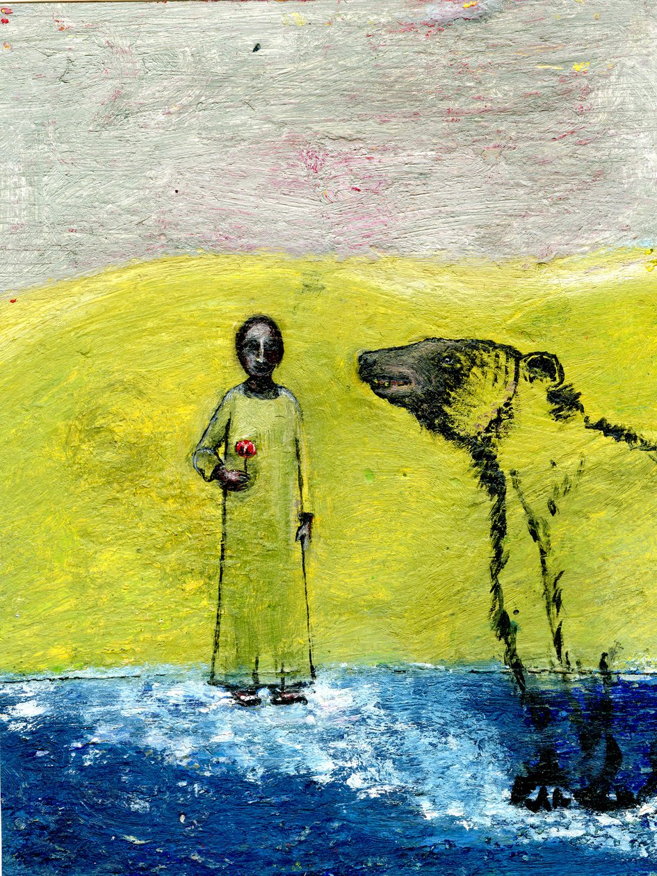Słodka róża i niedźwiedź brunatny, 2005, autorstwa Gigi Sudbury