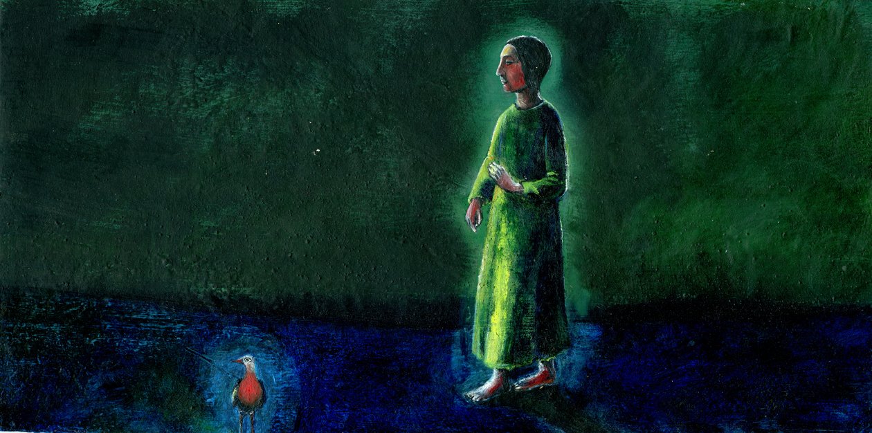 That Night Bird, 2003, (olej na desce zaprawy) autorstwa Gigi Sudbury