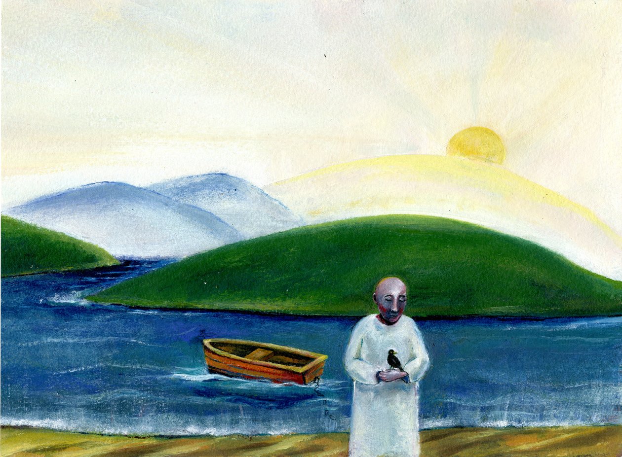 Dawn Goodbye,2004, (olej na papierze) autorstwa Gigi Sudbury