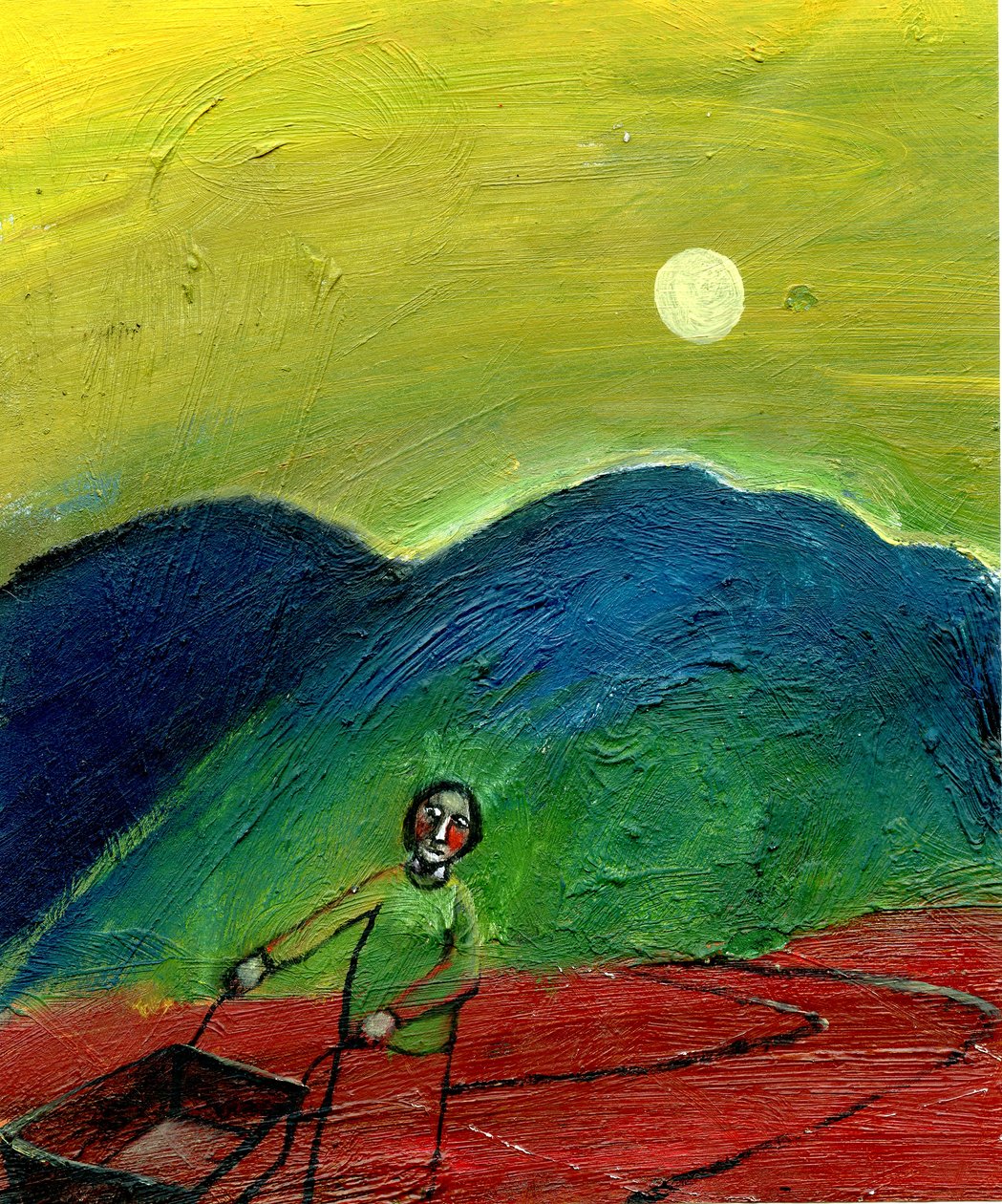 Miałem wszystko, czego potrzebowałem, 2003 (olej na papierze) autorstwa Gigi Sudbury