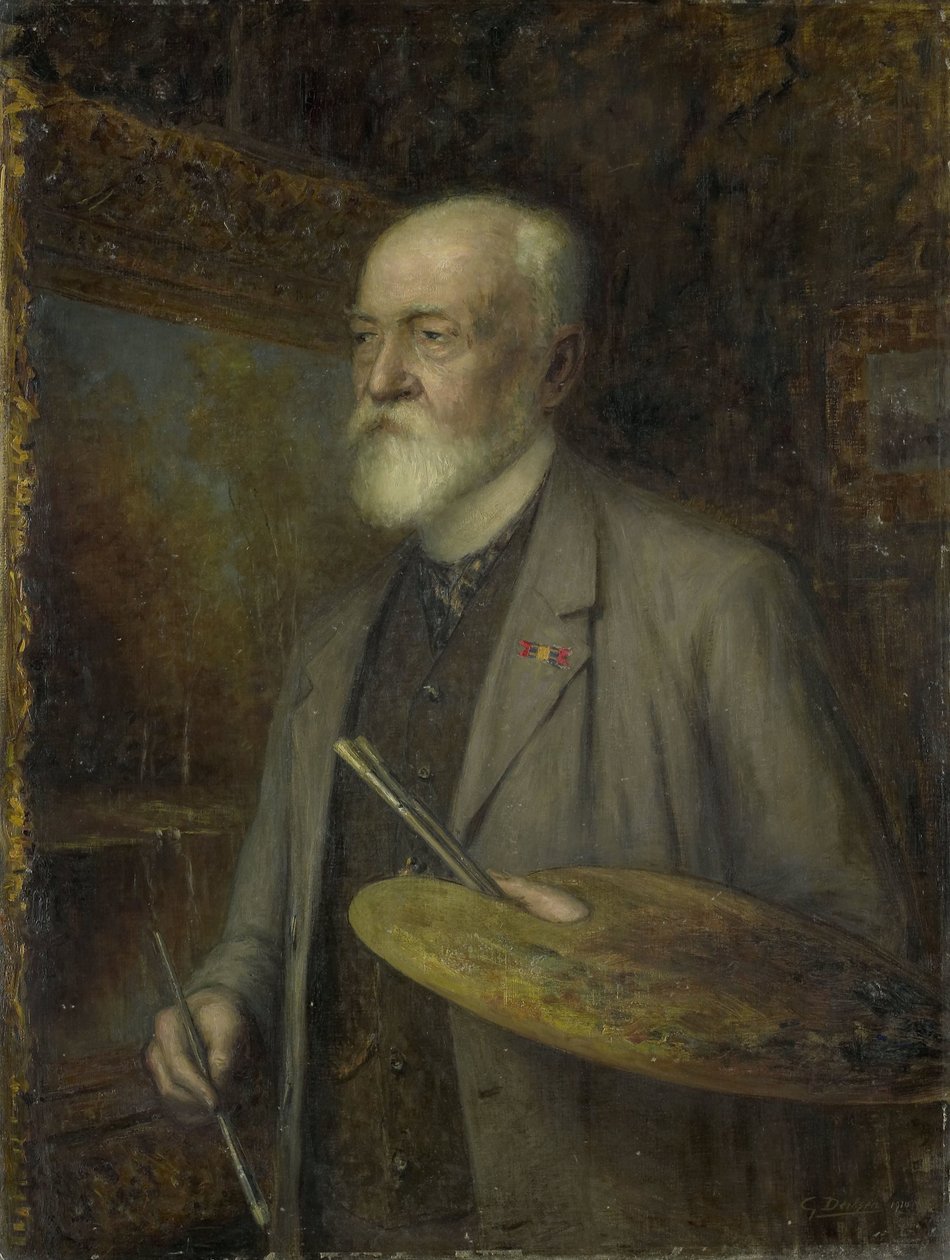 Johannes Gijsbert Vogel (1828-1915), malarz autorstwa Gijsbertus Derksen