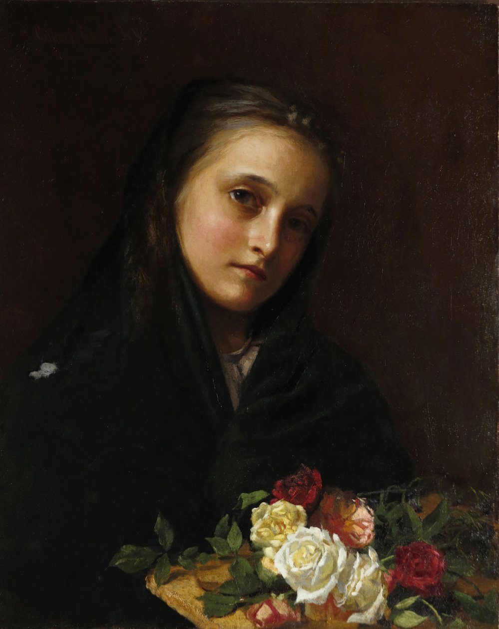Dziewczyna z kwiatami autorstwa Gilbert Gaul