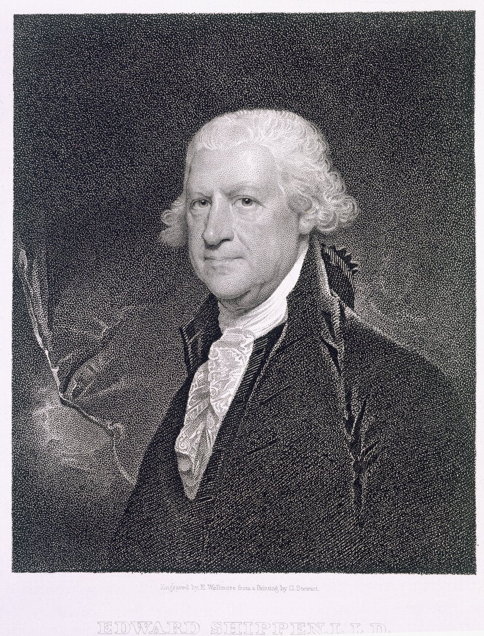 Edward Shippen (1729-1806) grawerowane przez Edwarda Wellmore (fl.1835) autorstwa Gilbert Stuart