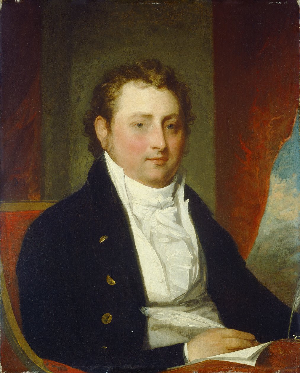 Edward Stow, ok.1803 (olej na drewnie) autorstwa Gilbert Stuart