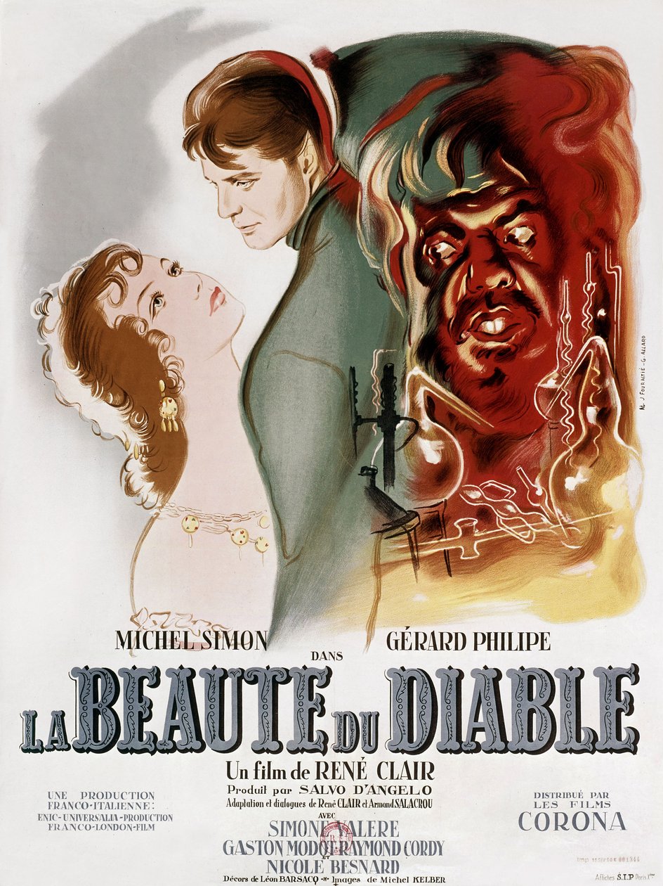 La beaute du diable (Piękna i diabeł) 1950 (plakat) autorstwa Gilbert (active 1949 1968) Allard