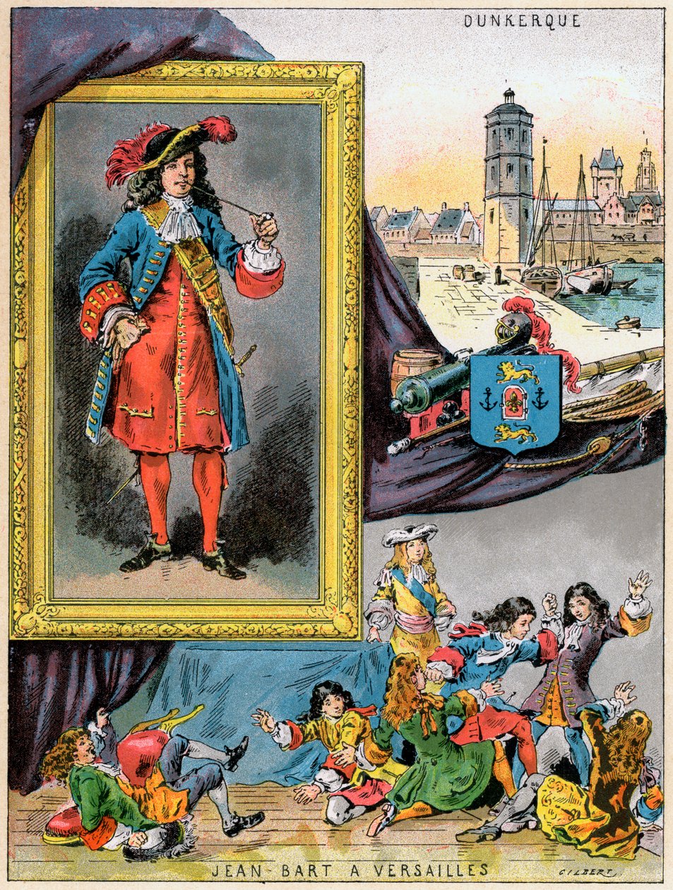 Jean Bart, francuski dowódca marynarki i korsarz, 1898 autorstwa Gilbert