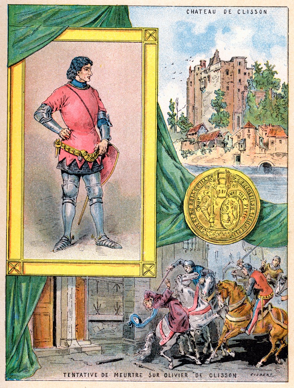 Olivier de Clisson, francuski żołnierz, 1898 autorstwa Gilbert