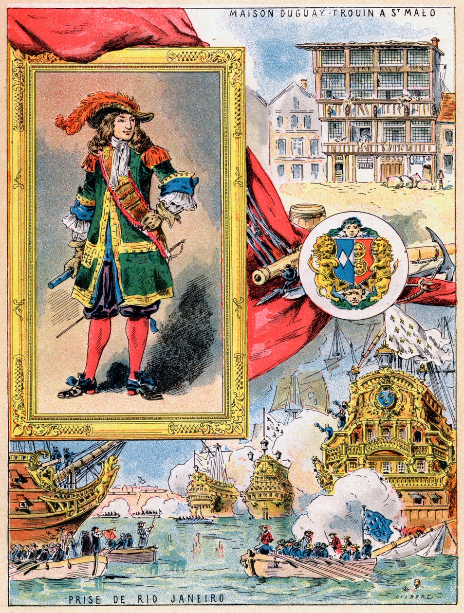 René Duguay-Trouin, francuski korsarz Saint-Malo, 1898 autorstwa Gilbert