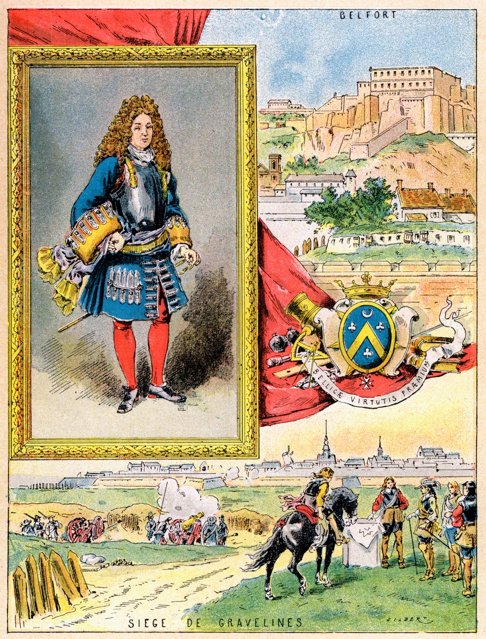 Sebastien le Prestre de Vauban, francuski inżynier wojskowy, 1898 autorstwa Gilbert