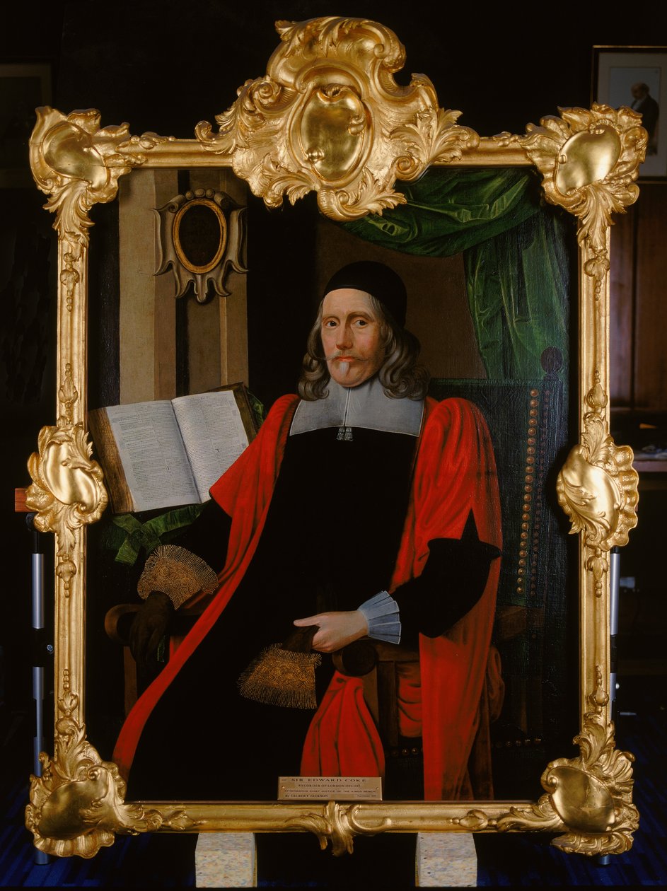 „Sir Edward Coke, Rejestrator Londynu”, 1615 autorstwa Gilbert Jackson