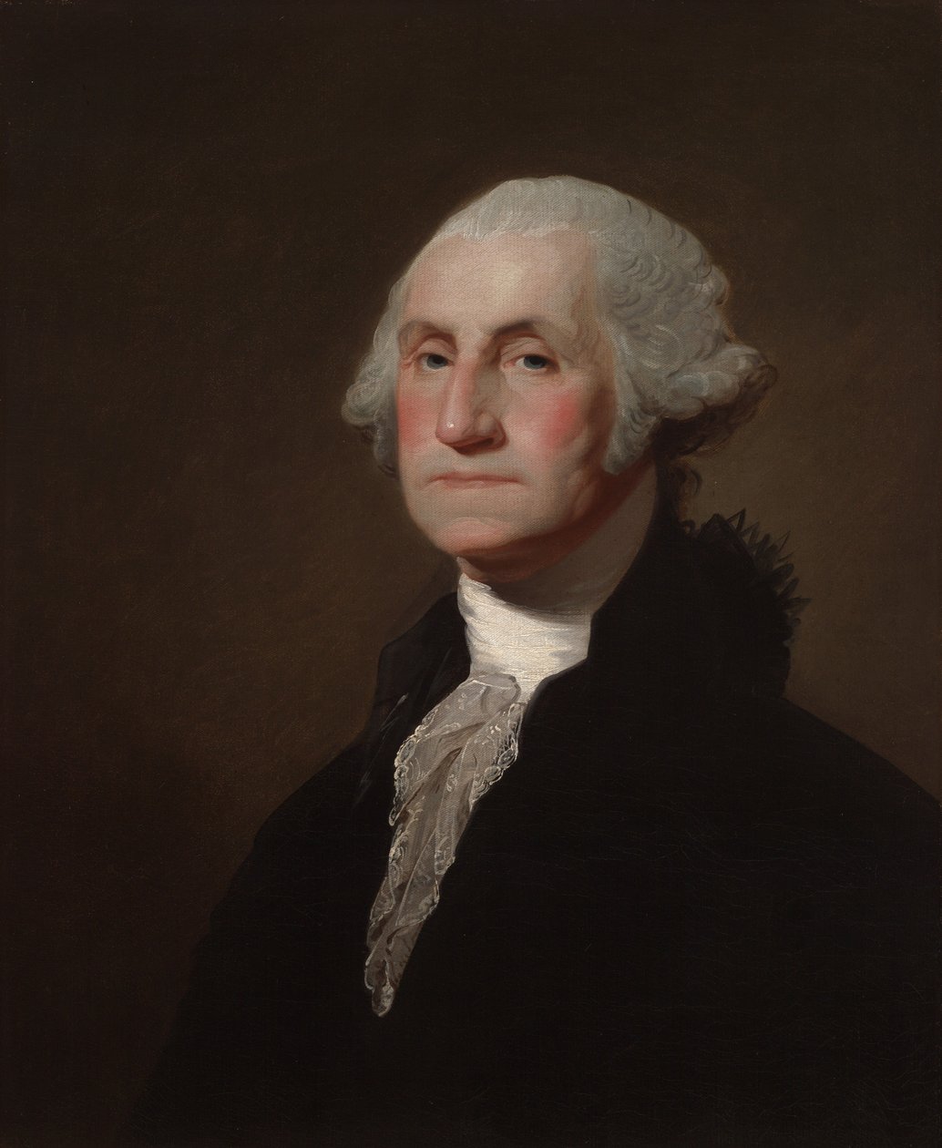 George Washington (1732–1799), doktor honoris causa prawa (LL.D.) z 1781 r. autorstwa Gilbert Stuart