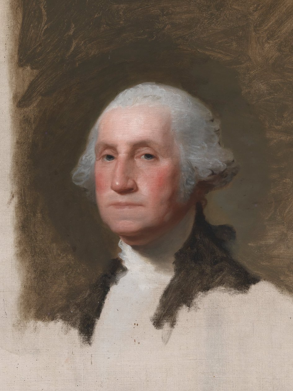 George Washington (portret z „The Athenaeum”) autorstwa Gilbert Stuart