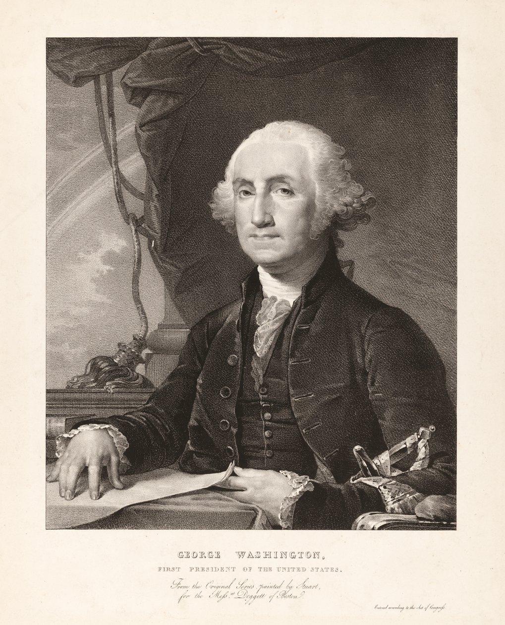 Jerzy Waszyngton autorstwa Gilbert Stuart