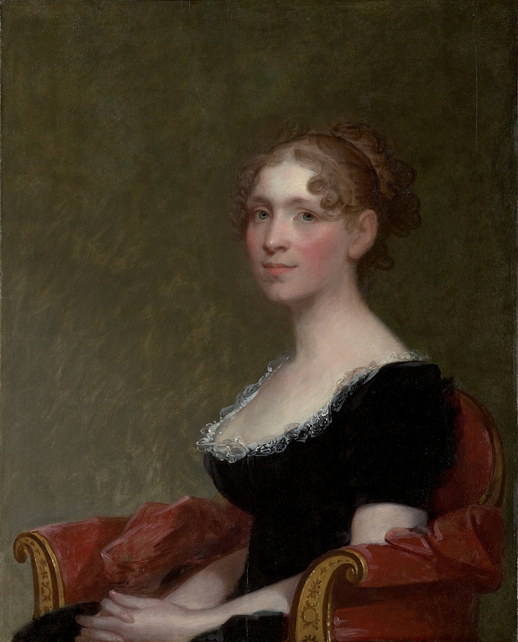 Pani Charles Davis (Eliza Bussey) (1783-1841), c.1808-09 (olej na desce) autorstwa Gilbert Stuart