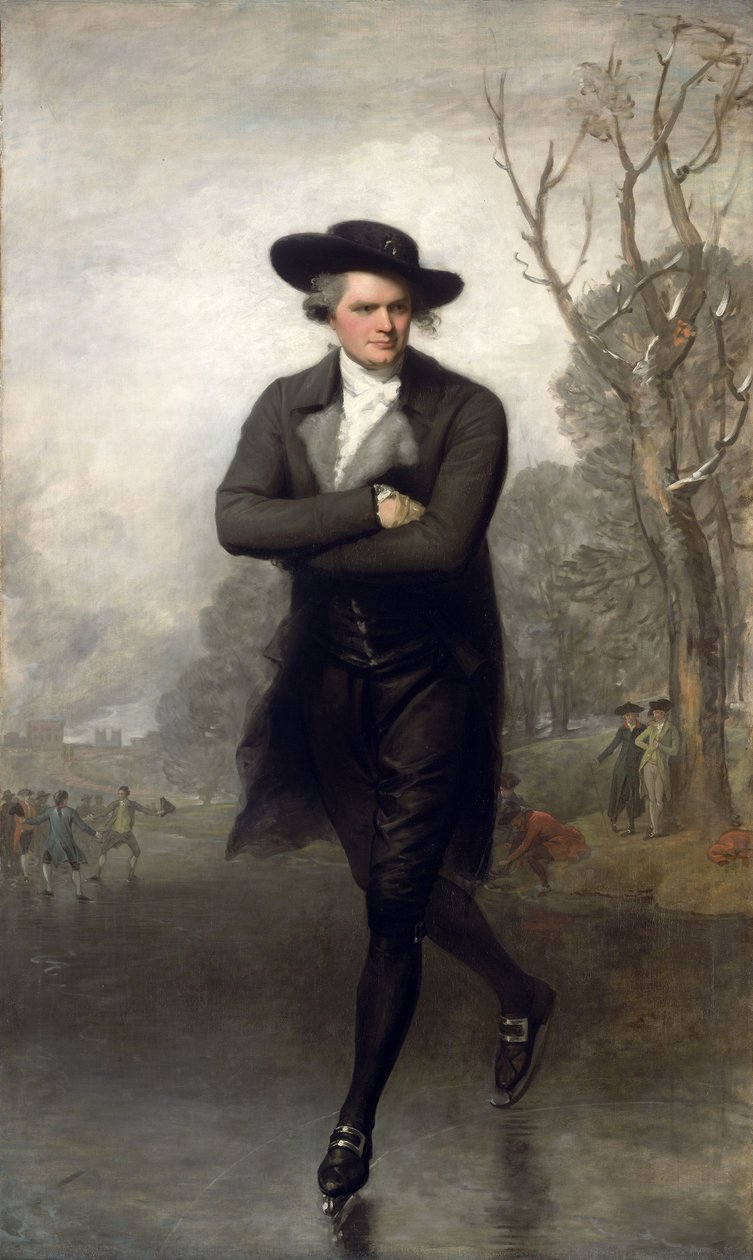 Łyżwiarz (portret Williama Granta) autorstwa Gilbert Stuart