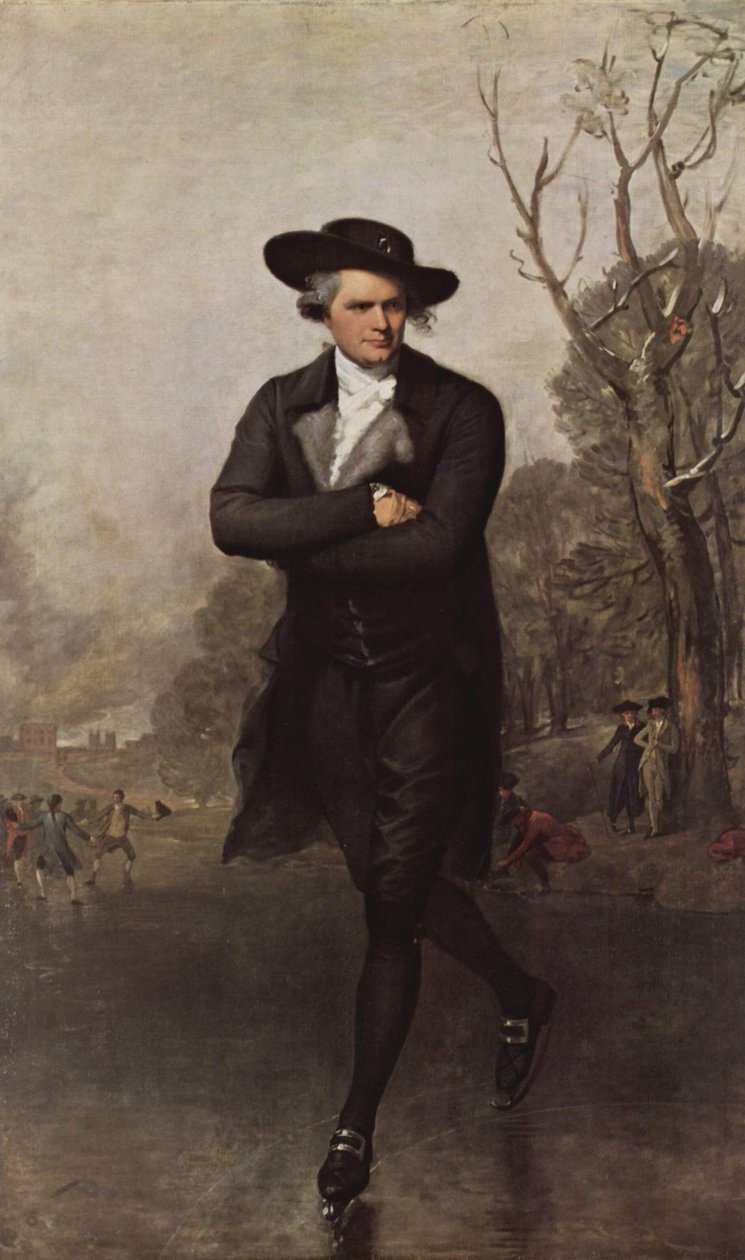 Łyżwiarz (portret Williama Granta) autorstwa Gilbert Stuart