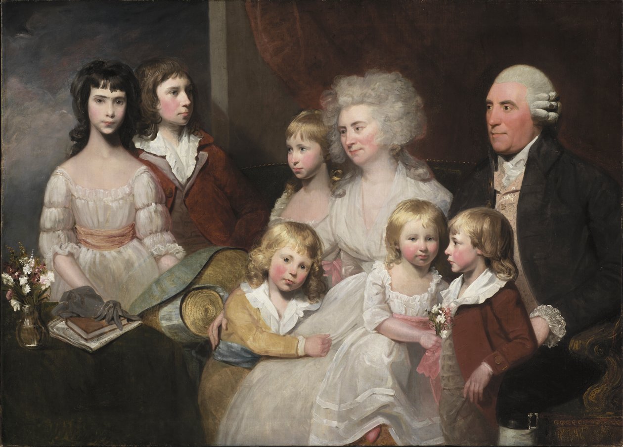 Rodzina Toddów, ok.1785 autorstwa Gilbert Stuart