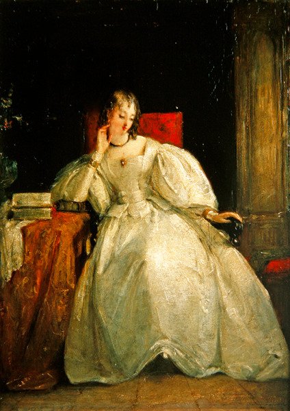 Portret damy (olej na płótnie) autorstwa Gilbert Stuart Newton