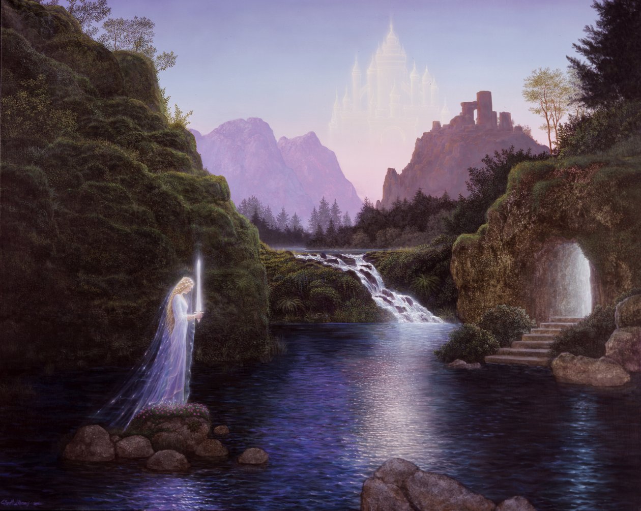 Camelot, 2006 (akryl na desce) autorstwa Gilbert Williams