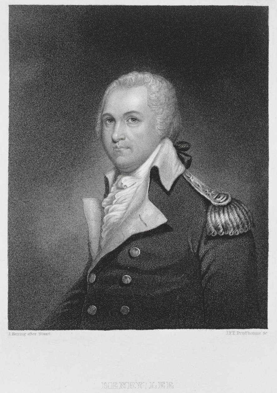 Generał Henry Lee (1756-1818), ryty przez Johna Francisa Eugene