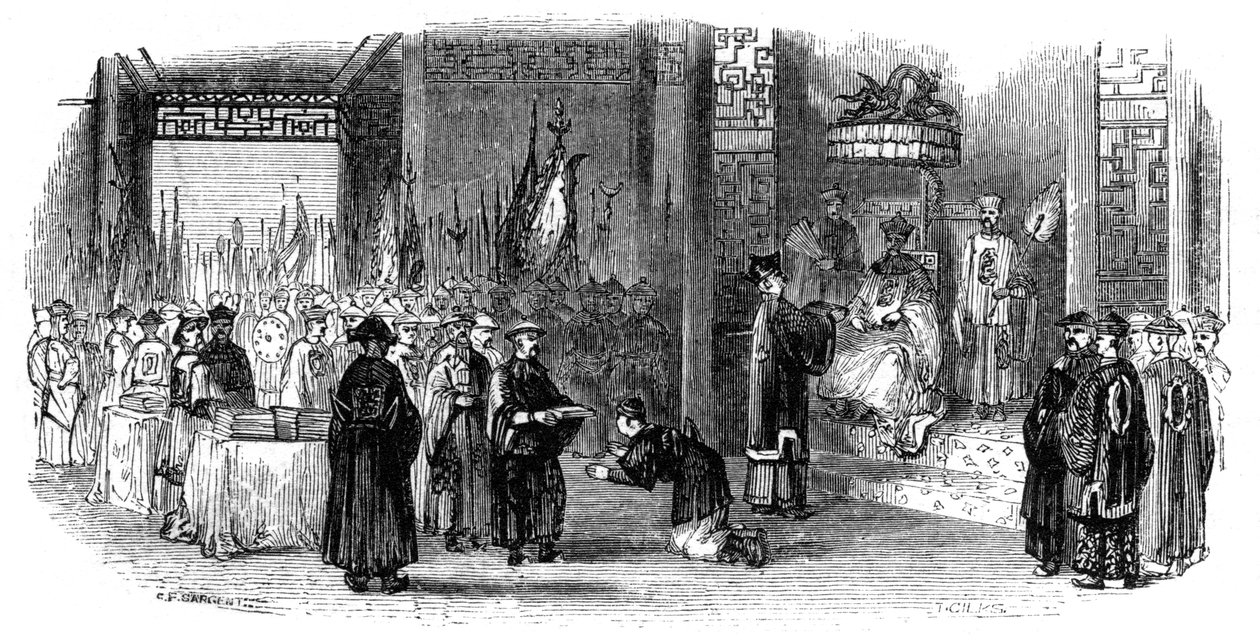Doroczna ceremonia wręczenia almanachów, 1847 autorstwa Giles