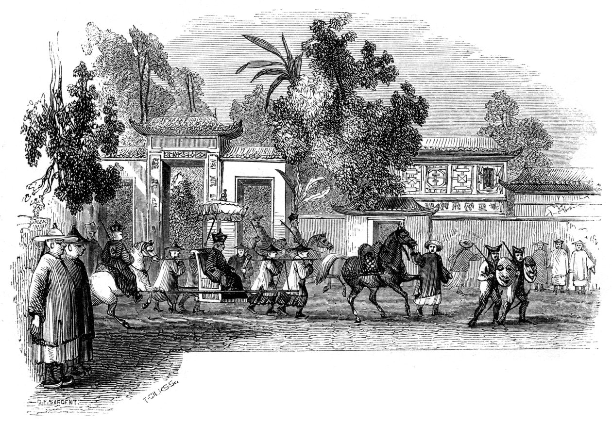 Publiczne wystąpienie namiestnika z udziałem jego świty, 1847 autorstwa Giles
